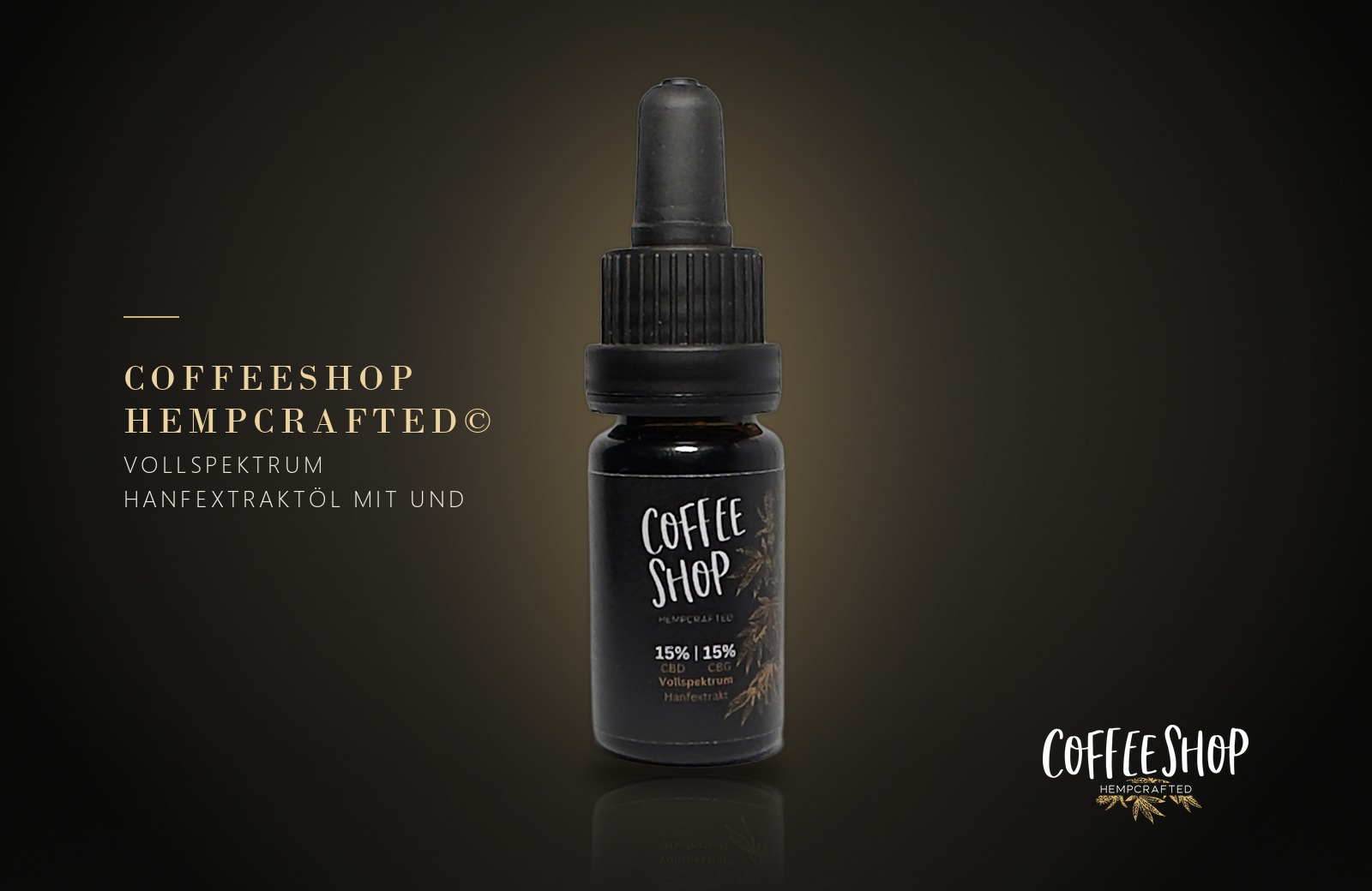 Vollspektrum Hanfextraktöl mit 15% CBD und 15% CBG