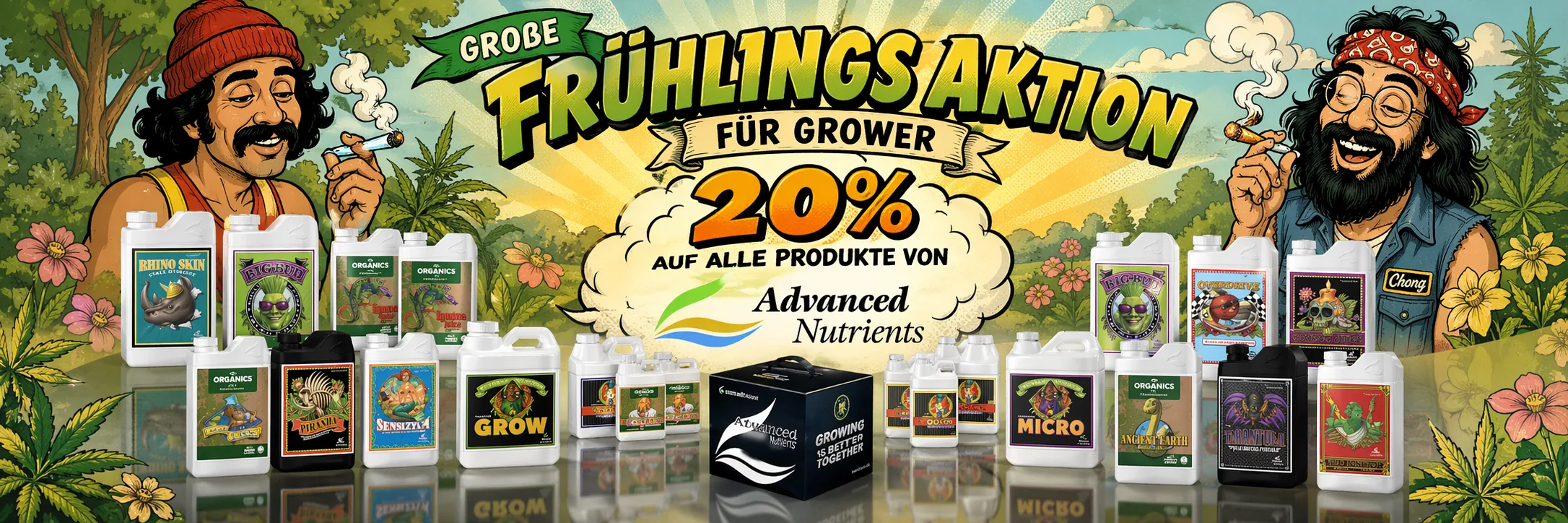 Frühlingsaktion: 20 Prozent auf alle Produkte von Advanced Nutrients