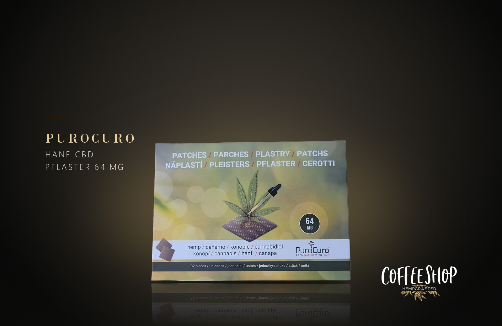 PuroCuro Hanf CBD Pflaster 64 mg