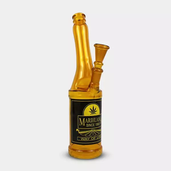 Bierflasche Glas Bong