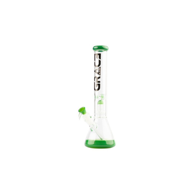 Grace Glass Limited Edition Green Beaker Bong