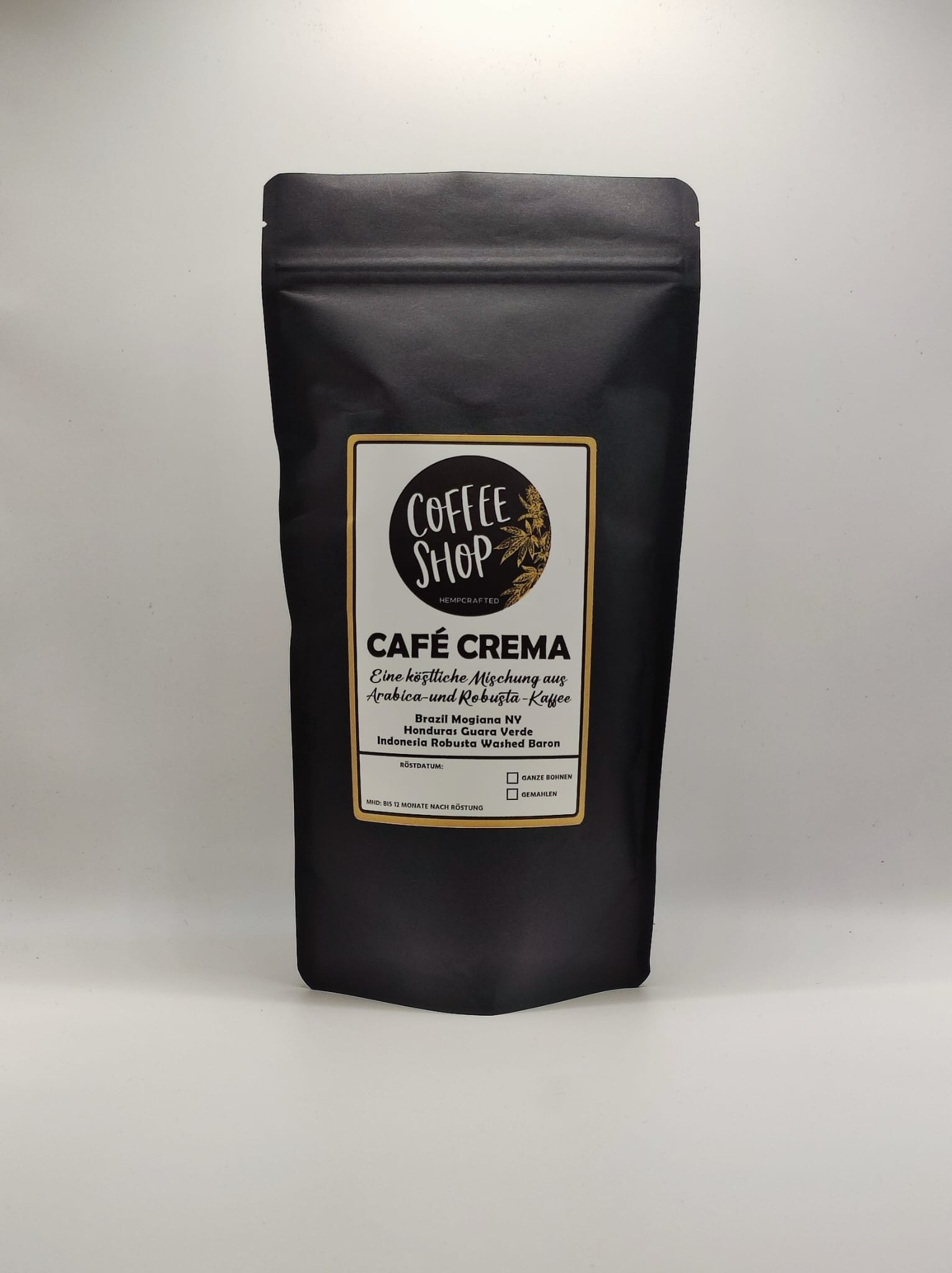 Cafe Crema Hausmarke ganze Bohnen 250g