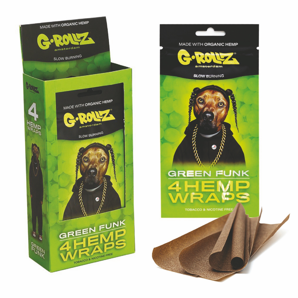 G-Rollz | 4x Hanf-Wraps mit Traubengeschmack
