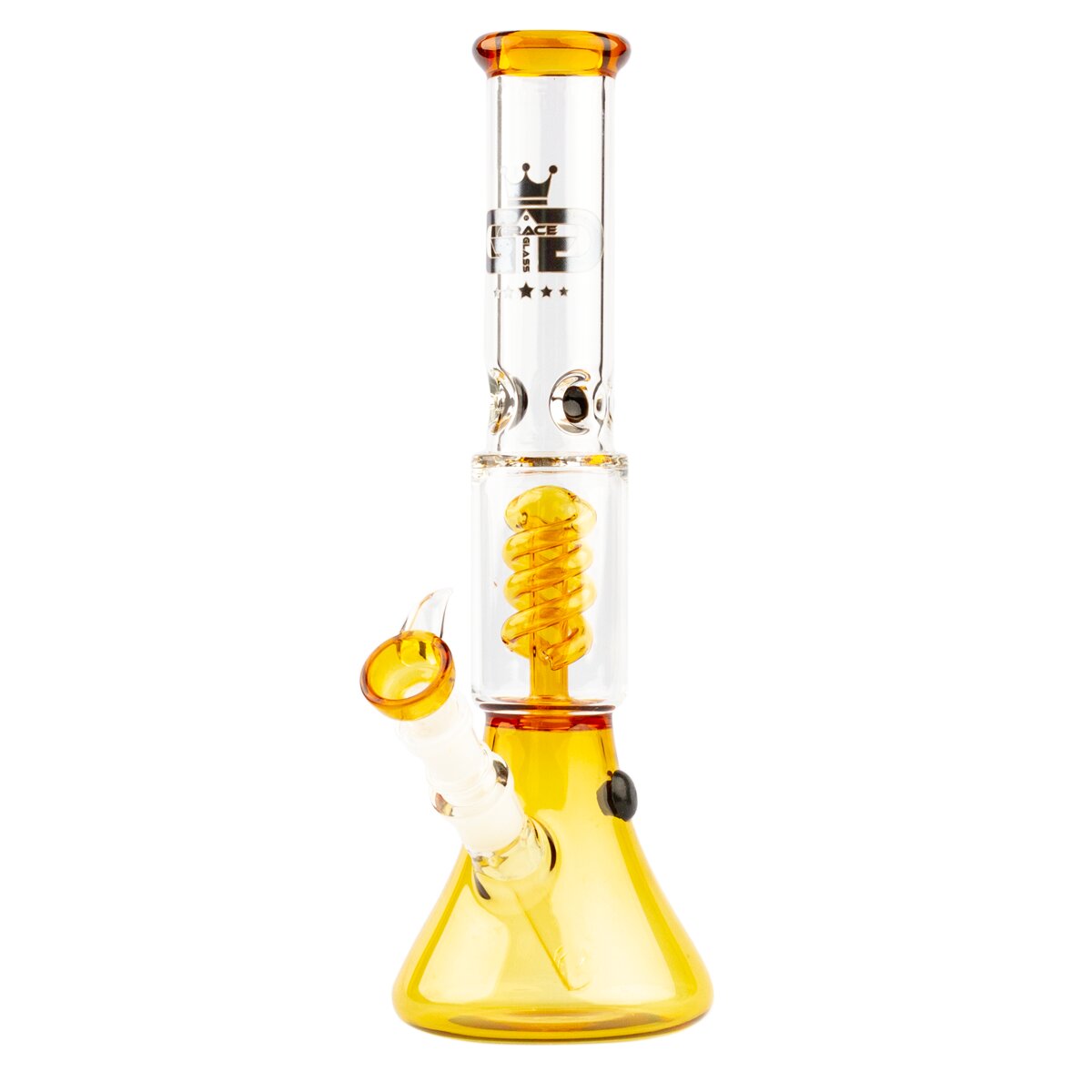 Small Boy Umber Beaker Spiral Bong