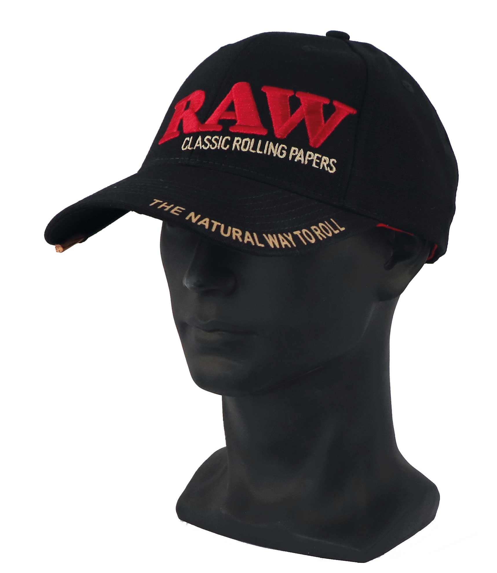 RAW HAT BLACK WITH POKER