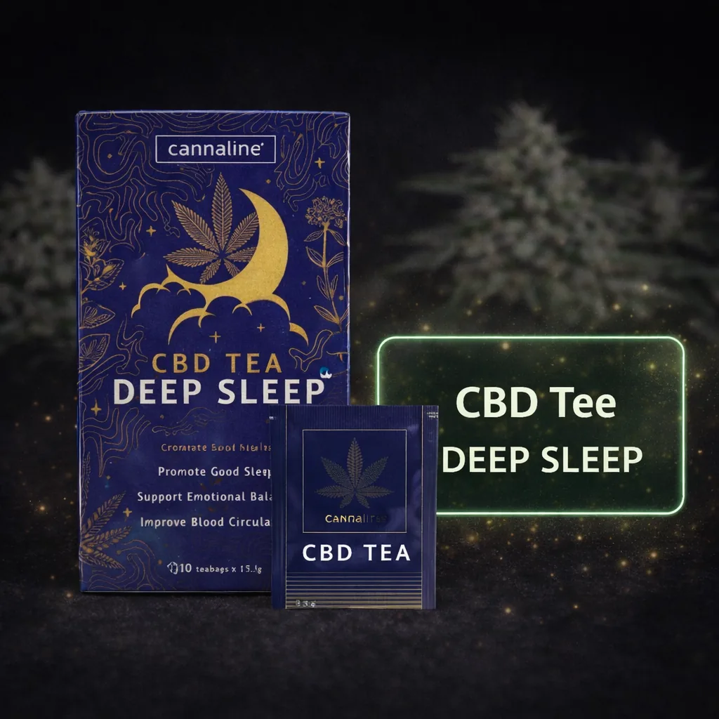 CBD Tee Deep Sleep in der Verpackung