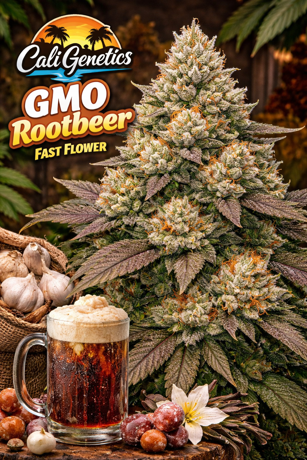Cali Genetics GMO Rootbeer Fast Flower