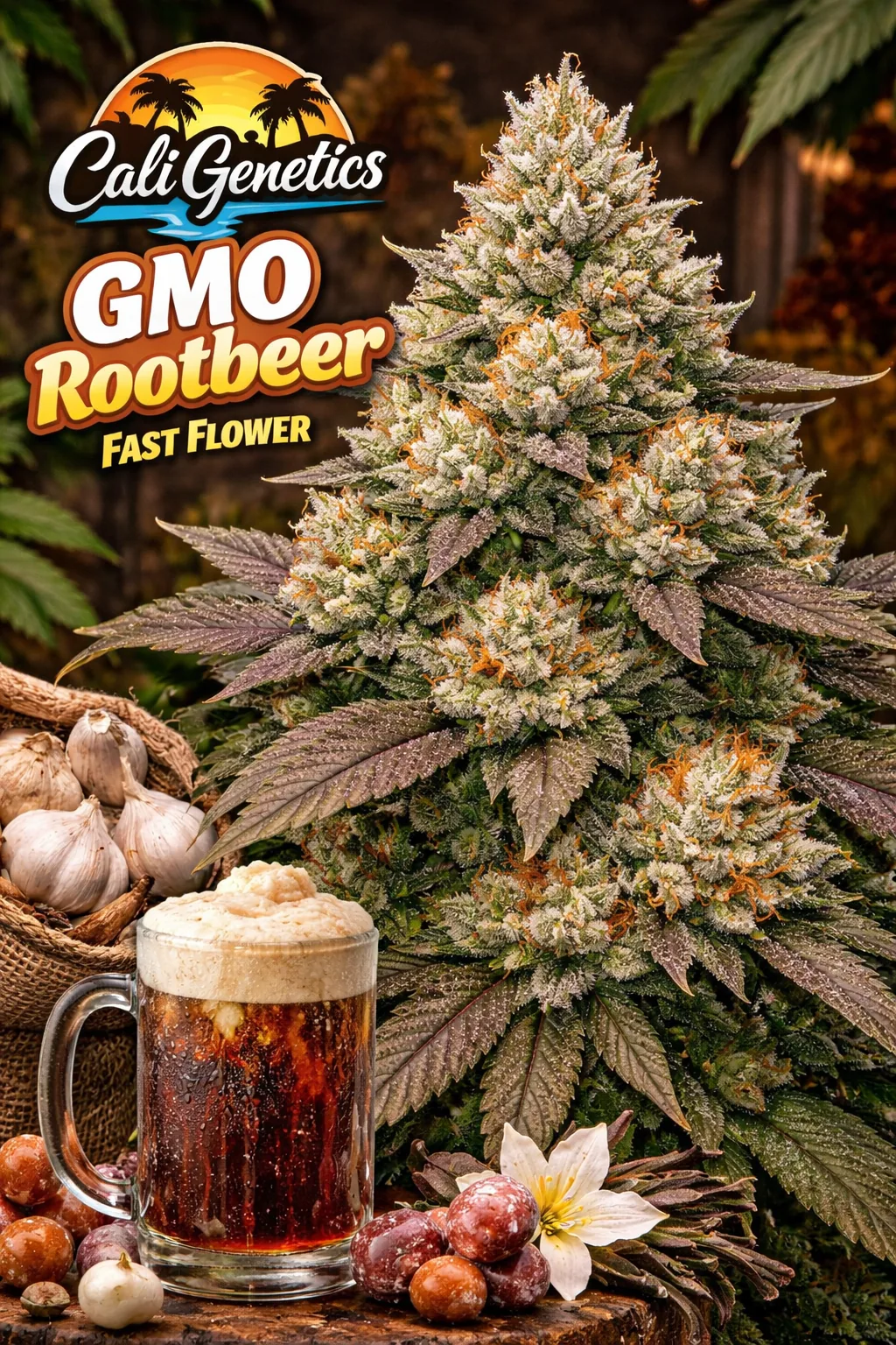 Cali Genetics GMO Rootbeer Fast Flower
