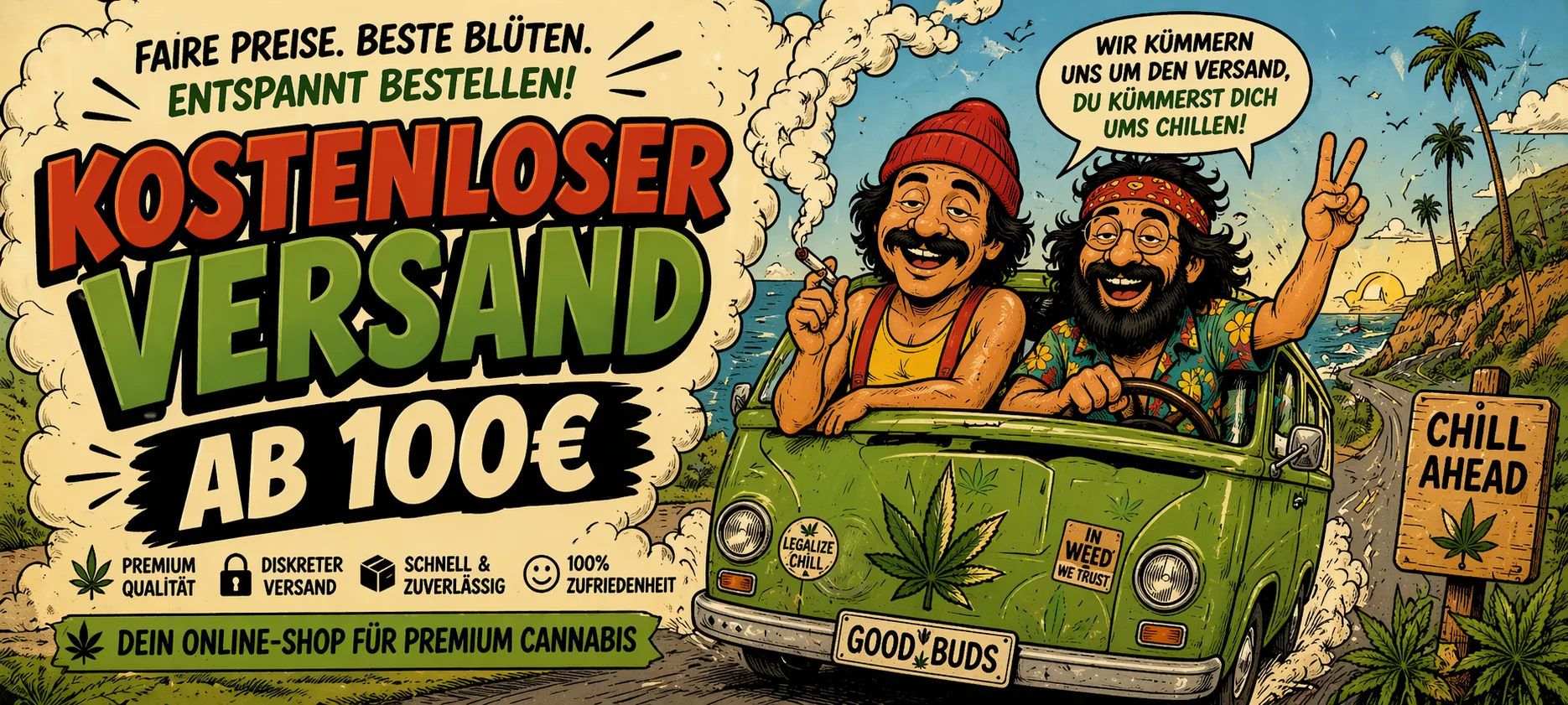 Kostenloser Versand ab 100 Euro