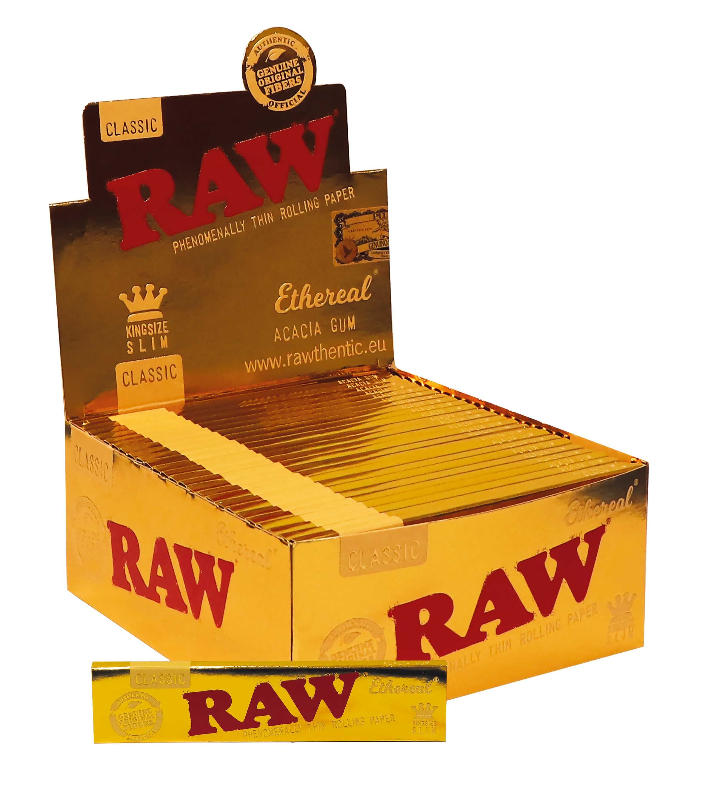 RAW ETHEREAL GOLD SLIM 32 Blatt