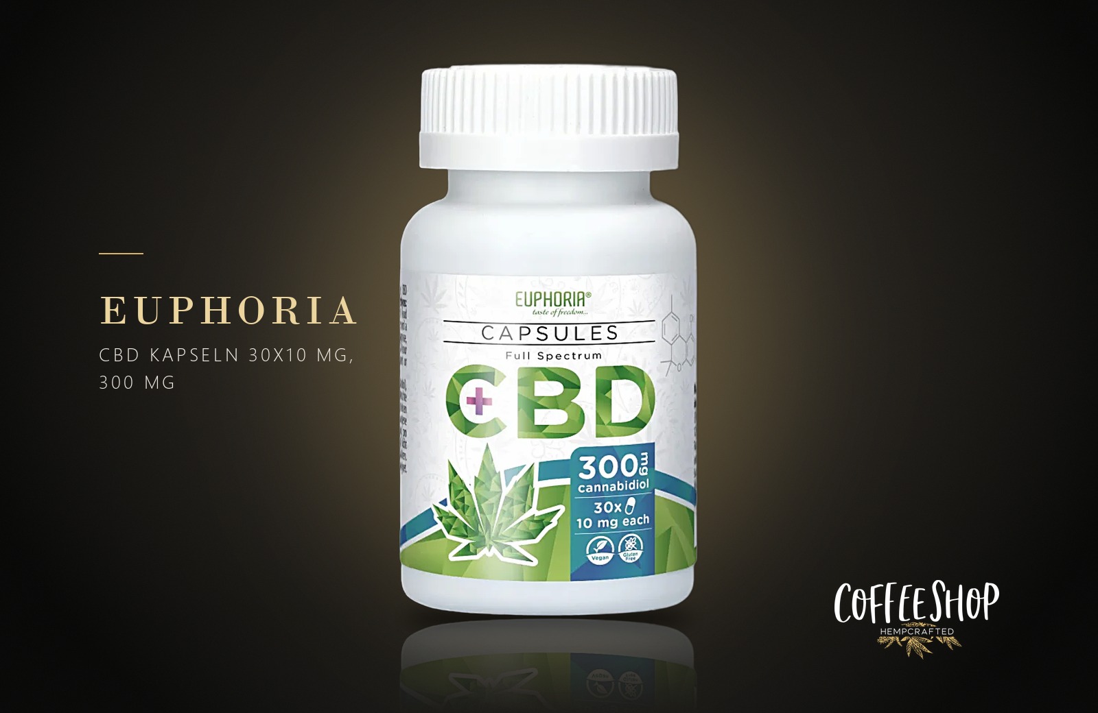 Euphoria CBD Kapseln 30x10 mg, 300 mg
