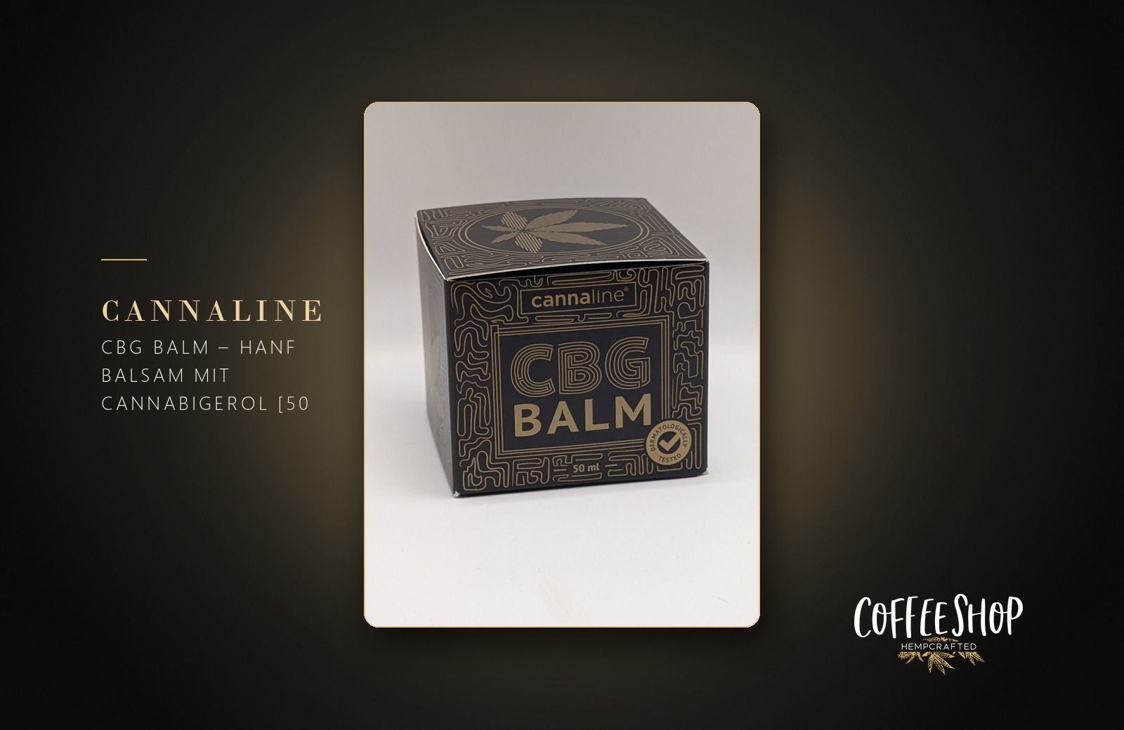 CBG Balm – Hanf Balsam mit Cannabigerol [50 ml]