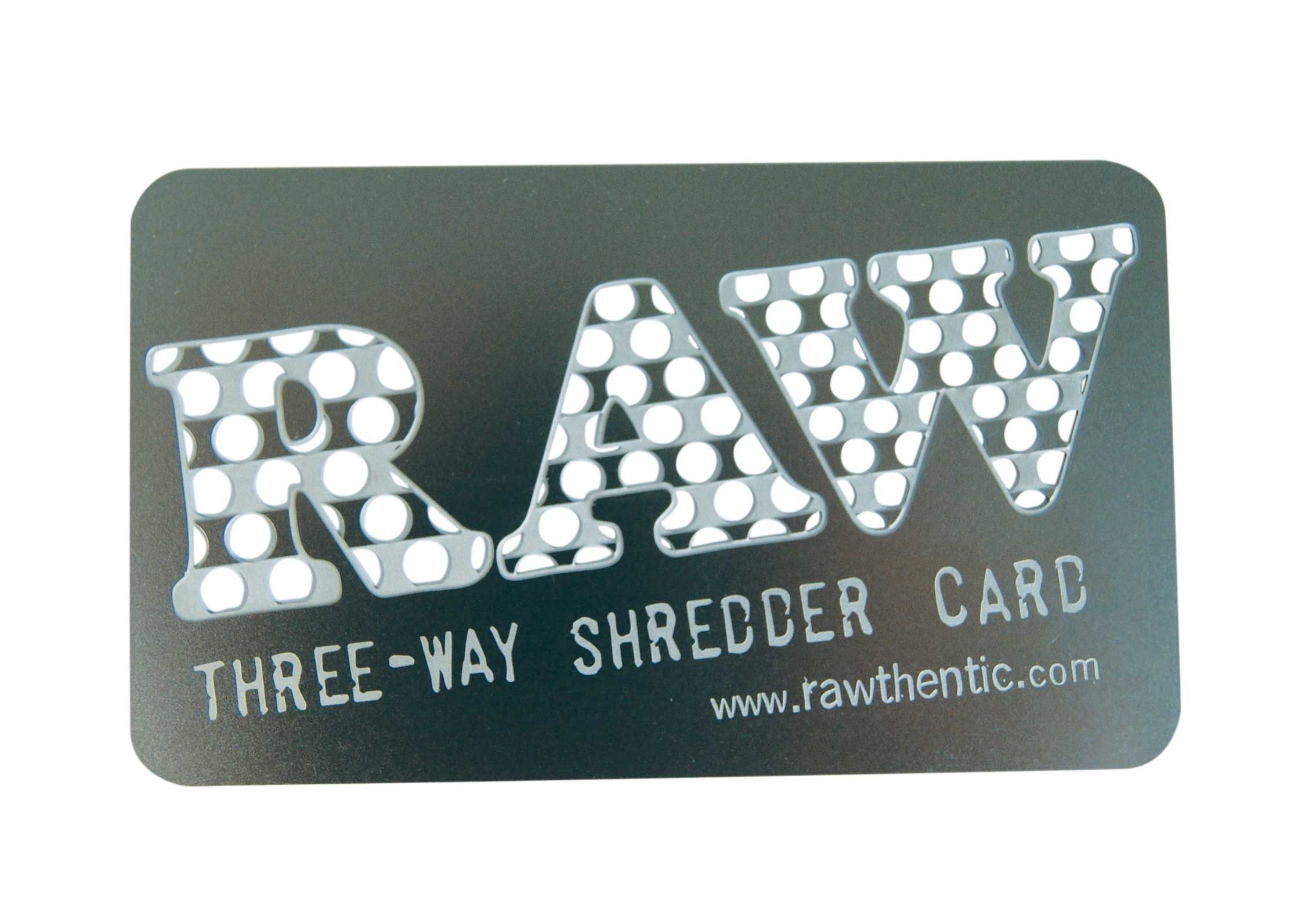 RAW SHREDDER CARD