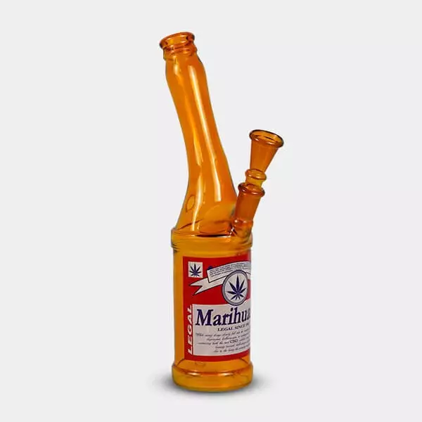 Bierflasche Glas Bong