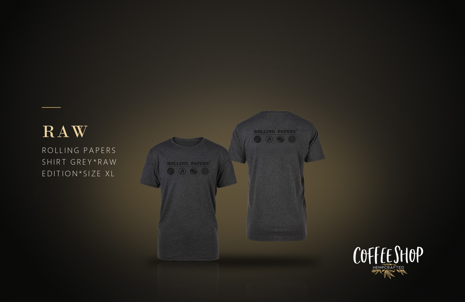 ROLLING PAPERS SHIRT GREY*RAW EDITION*Size XL