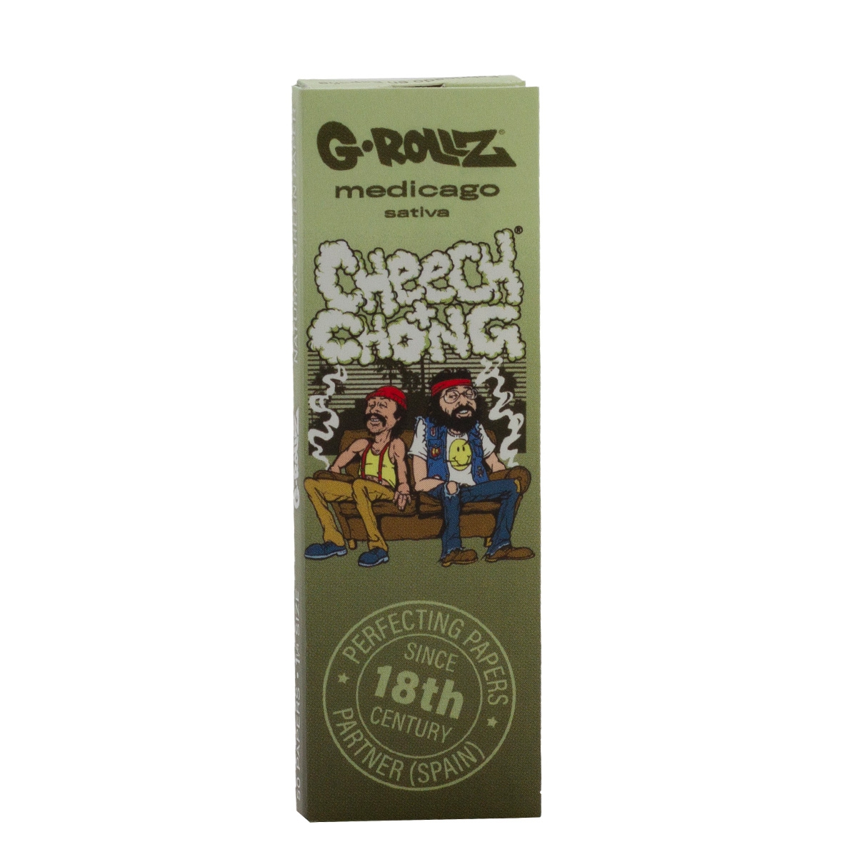 G-Rollz | Cheech & Chong(TM) 'Couch' - Medicago Sativa Extra Thin  '11/4' Papier G-Rollz | Cheech & Chong(TM) 'Couch' - Medicago Sativa Extra Thin  '11/4' Papier