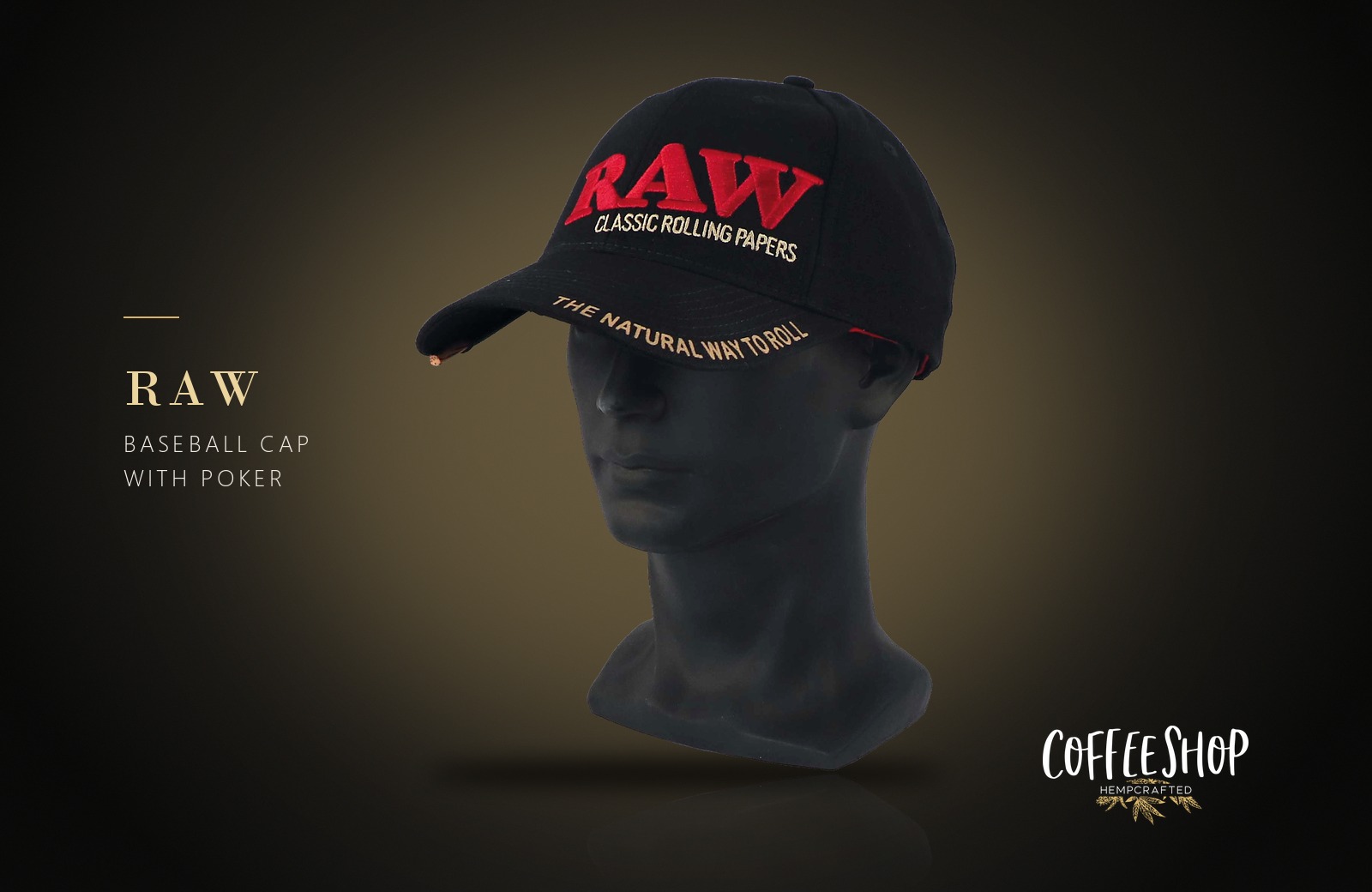 RAW | Baseball Cap with Poker