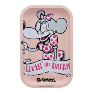 G-Rollz | Banksy’s Graffiti ‘Livin’ the Dream’ Medium Tray 17.5 x 27.5cm